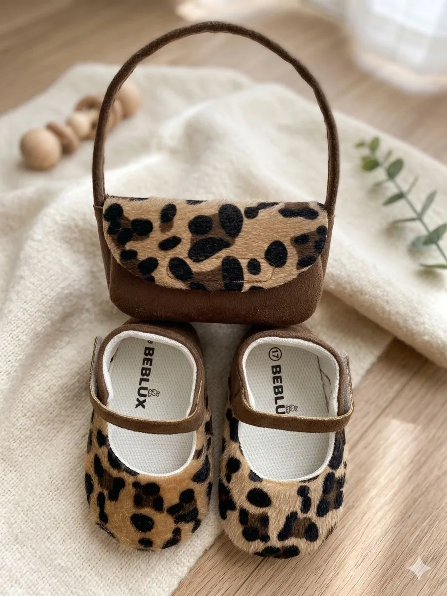 Beblux Leopar Desenli Babet Seti